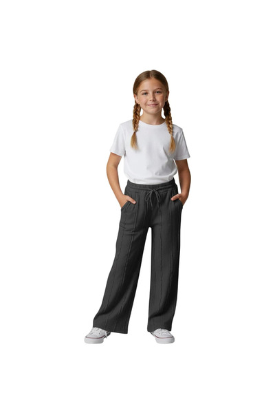 CUBBUX Pantaloni de vară pentru fete, cu croială confortabilă, talie elastică...