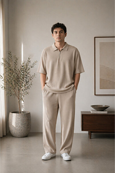 COMANCHERO Men's Half-Zipper Summer Ottoman Tracksuit Set