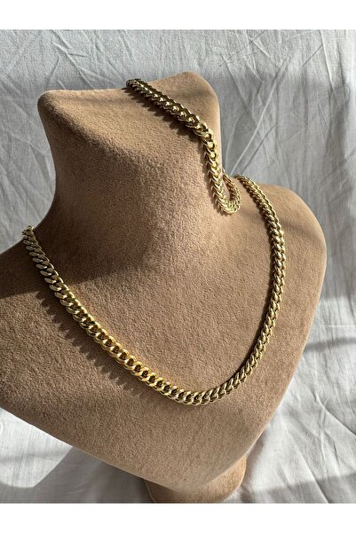 XUPING JEWELRY NK BİJUTERİ 14K Kararma Yapmaz XP Damgalı Kolye 46+5 cm Bilekl...