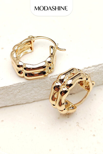 ModaShineShop أقراط دائرية على شكل سلسلة ذهبية اللون، موديل سميك، أقراط نسائي...
