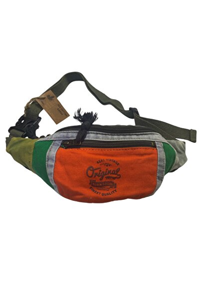 Old Cotton حقيبة خصر كلاسيكية فضفاضة ذات ظهر حر ملونة KC صيفية