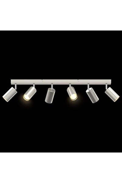 Rsylight Retro Modern İnox180 Derece Hareketli Modern Spor 6 Lı Led spot Aviz...