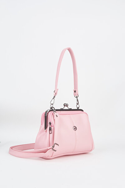 Vivaq Women's Pink Butterfly 4-Compartment Lined Scholarship Bag and Zipper C...