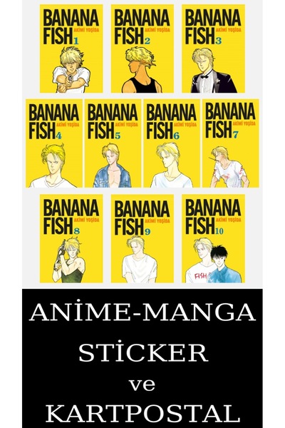 Gerekli Şeyler Yayıncılık Banana Fish 1-10 EKSİKSİZ Manga Seti (10 KİTAP) / T...