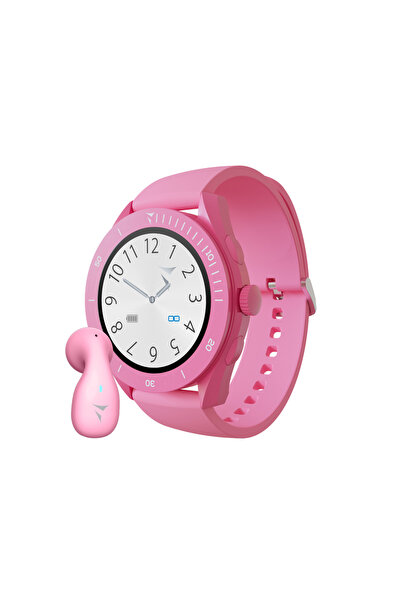 Techmade Νεανικό ροζ smartwatch, με ακουστικά, οθόνη 1.2”, SOS