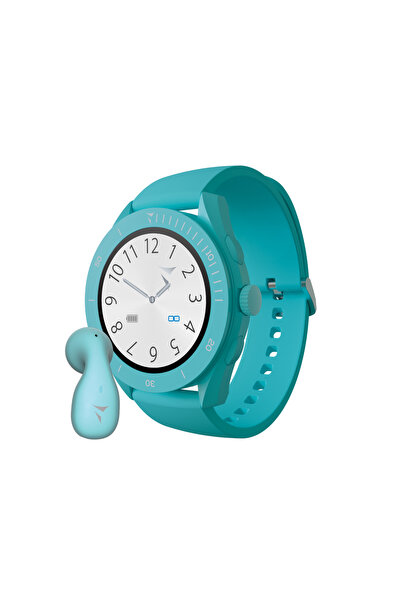 Techmade Νέο γαλάζιο smartwatch, με ακουστικά, οθόνη 1.2”, SOS