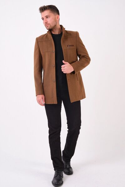 RUVEN TEKSTİL Στενή εφαρμογή, ψηλός γιακάς, μακρύ μπλουζάκι KabaN_ 330