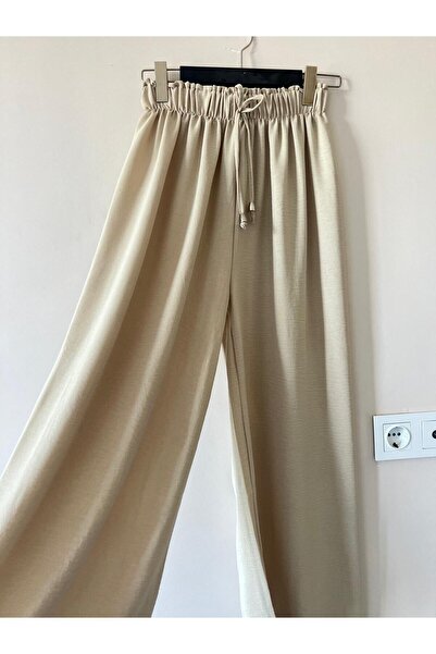 modayaselam Παντελόνι από ύφασμα Ayrobin με ελαστική μέση