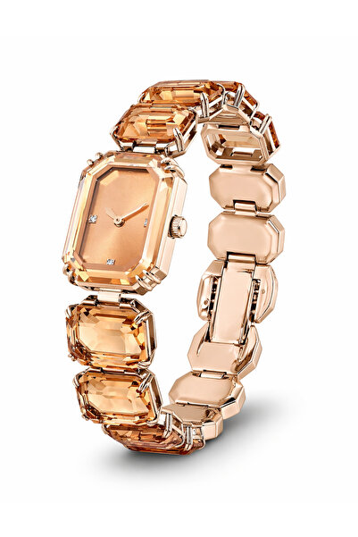 POSEİDONS JEWELLERY Swa Model Kadın Altın Ton Kristal Taşlı Lüks Bileklik Saa...