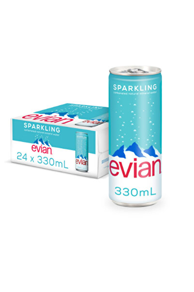 Evian مشروب سباركلينج الغازي 330 مل × 24 علبة