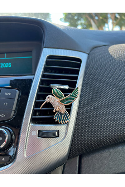 QUEEN GARAGE Araç Klima Süsü Zümrüt Kolibri Kuş