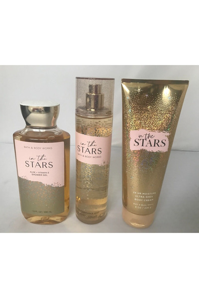 Bath & Body Works كريم الجسم وجل الاستحمام إن ذا ستارز ميست 3 قطع