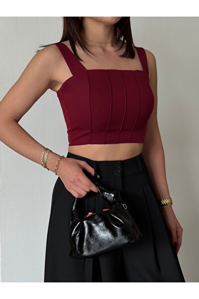 Nadrina ΛΕΪΖΕΡ ΚΟΜΜΕΝΟ ΜΠΟΥΣΤΙΕΡ ΜΕ ΛΕΠΤΟΜΕΡΕΙΕΣ ΣΕ ΣΤΥΛ ΓΡΑΣΟΥ