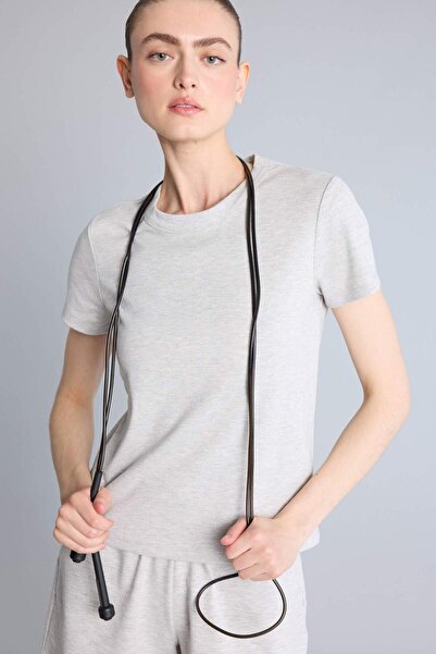 DeFacto Standard Fit Crew Neck Sportsman Βαμβάκι τεμαχίων κοντομάνικο μπλουζά...