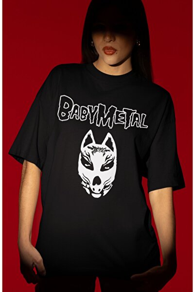 SEVBANO Babymetal Rock Metal Music Band Pre-Printed Unisex Oversize T-Shirt
