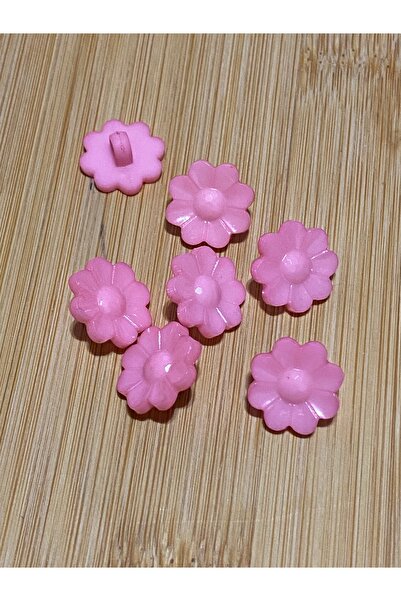 Lorin hobi Flower Shaped Plastic Baby Button with Bottom Attachment 15 mm 10 ...