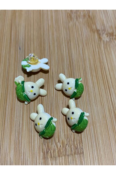 Lorin hobi Figured Baby Button with Bottom Attachment 12 mm 10 Pieces Green