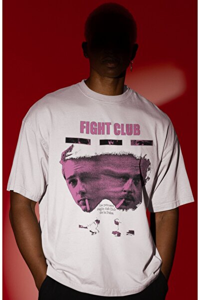 SEVBANO Tricou supradimensionat unisex cu imprimeu frontal Legend Movie Fight...