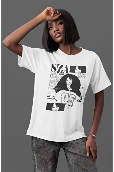 SEVBANO Sza Rapper Singer Front Printed Unisex Oversize T-Shirt