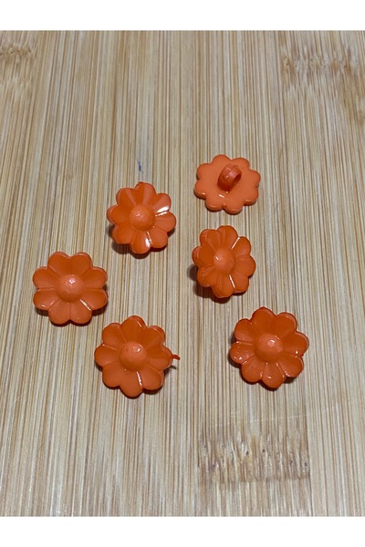 Lorin hobi Flower Shaped Plastic Baby Button with Bottom Attachment 15 mm 10 ...