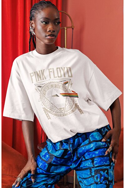 SEVBANO Pink Floyd Music Group Pre-Printed Unisex Oversize T-Shirt