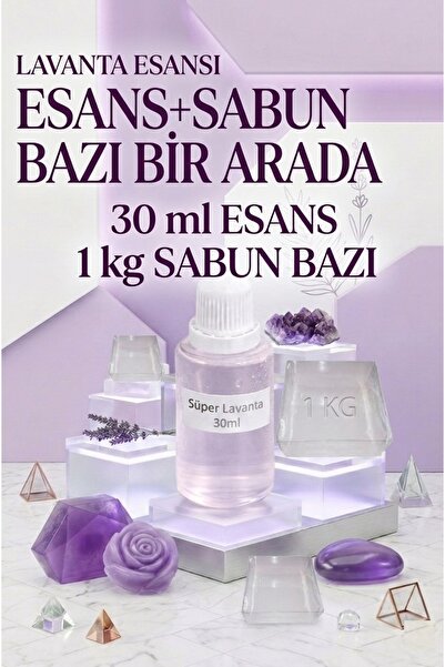 Organik Hekim Lavanta Esanslı 1 KG Şeffaf Sabun Bazı Seti Doğal Sabun Yapımı ...