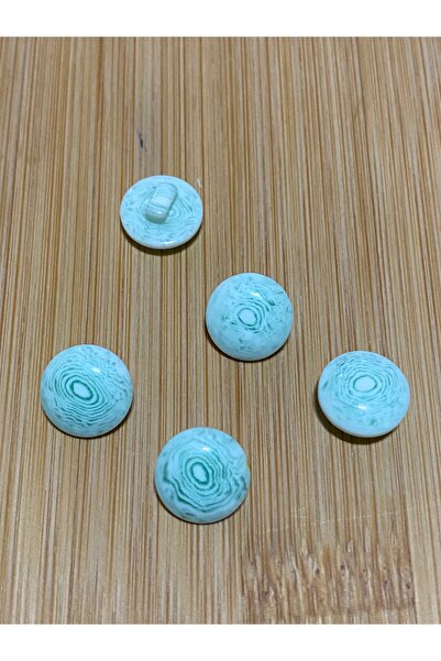 Lorin hobi Wavy Pearl Baby Button 10 mm 10 Pieces Green