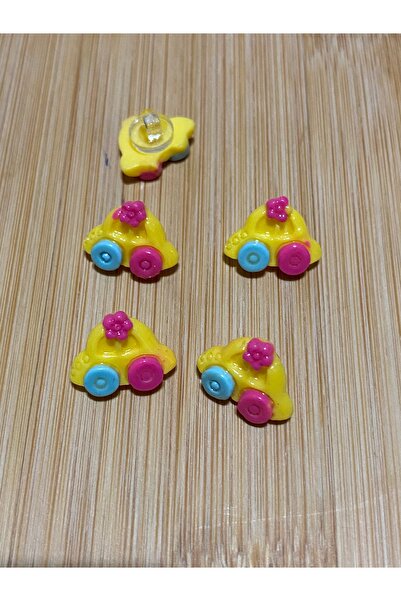 Lorin hobi Bottom-Mounted Car Baby Button 14 mm 10 Pieces Yellow