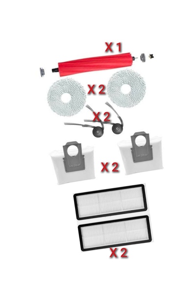LİN GRUP Συμβατή με Roborock QRevo L τσάντα σκόνης για σφουγγαρίστρα με βούρτσα