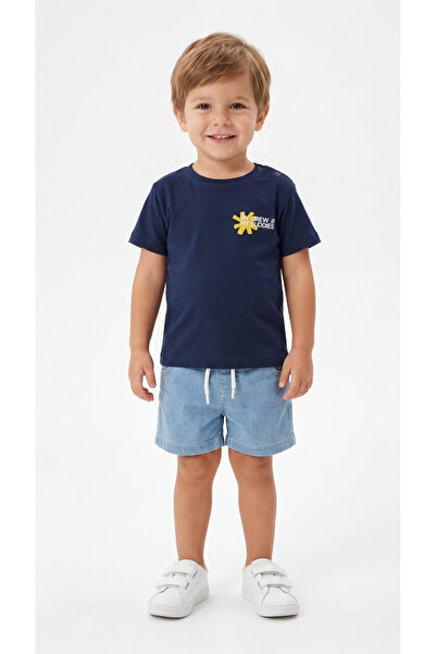 Mışıl Kids My Crew My Buddies Printed Baby Boy Top and Bottom Set