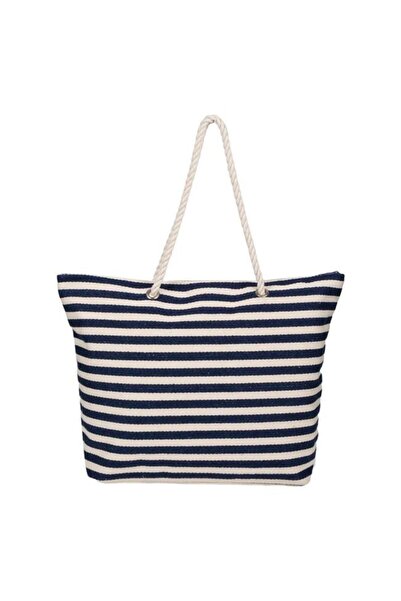 OEM Blue Striped Beach Bag