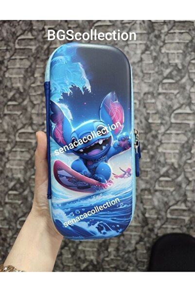 senacacollection Θήκη στυλό Eva με ανάγλυφο σχέδιο Stitch, 1 ΤΕΜ.