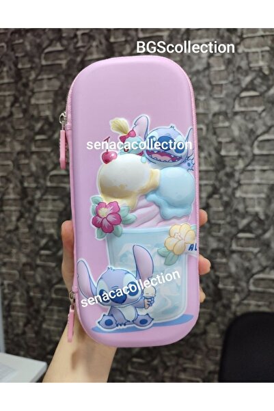 senacacollection Θήκη στυλό Eva με ανάγλυφο σχέδιο Stitch, 1 ΤΕΜ.