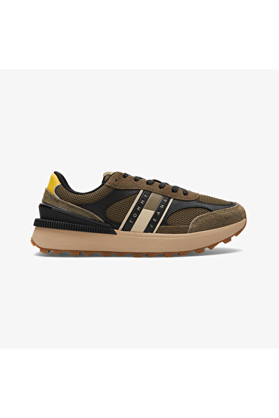 Tommy Hilfiger Tommy Jeans Technical Runner Essential Erkek Haki Sneaker