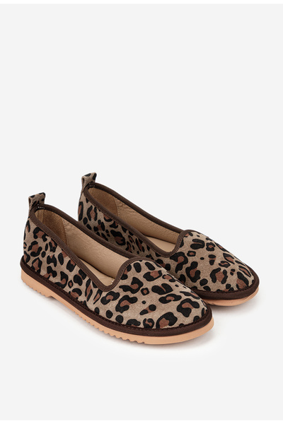 Dasha Balerini dama din piele naturala animal print