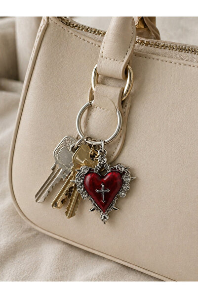 HER ŞEY NOTA www.herseynota.com Γοτθικός Κόκκινος Σταυρός Καρδιάς Λεπτομερές ...