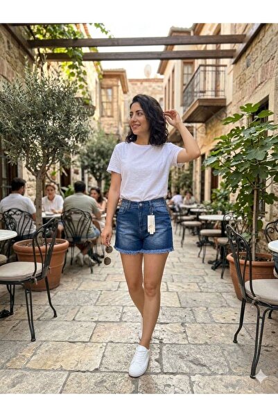 GERONİS denim şort