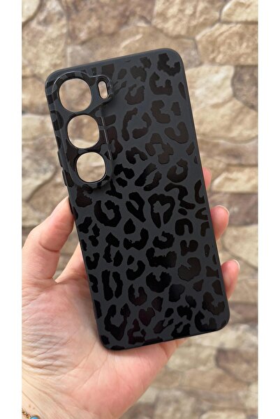 Vip Case Vivo V40 Lite 5G Uyumlu Leopar Desenli Silikon Darbe Emici Klasik Ko...