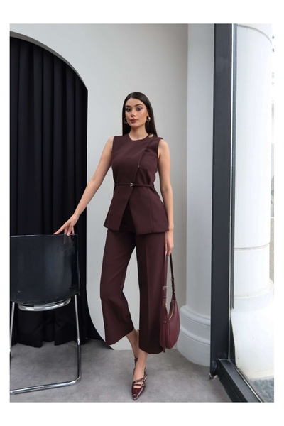 ESRAHELVACI Σετ παντελονιού με κορδόνια και καρφίτσα