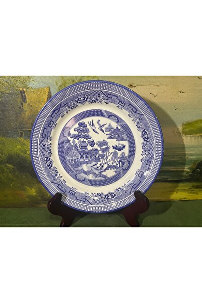 tayfuntufan antika koleksiyon Italian Linea Porcelain Decorative Plate - 19 c...