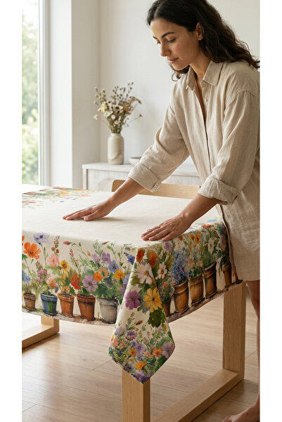 Marielouhome Βαμβακερό τραπεζομάντιλο με σχέδιο λουλουδιών Marie Lou Home 140...