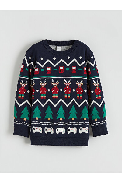 LC Waikiki New Year Themed Boys' Sweater