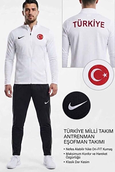 Nike Türkiye Milli Takım Serisi Erkek Eşofman Takımı - Yeni Sezon Slim Fit Ay...