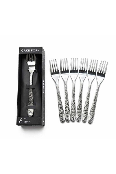 GENERAL Κομψό σετ 6 πιρουνιών/μαχαιροπίρουνων γλυκού με χρυσό/ασημί φινίρισμα...