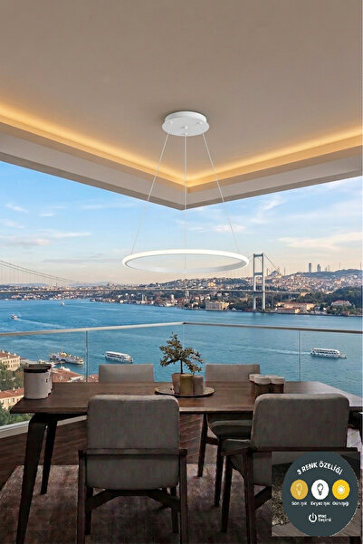 Lzy Avize Store Selene Beyaz 3 Renk LED Sarkıt Avize | Salon, Hol ve Koridor ...