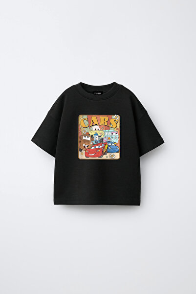 fasardi Αυτοκίνητα Cars Lightning McQueen Mater Printed Oversize 100% βαμβακε...