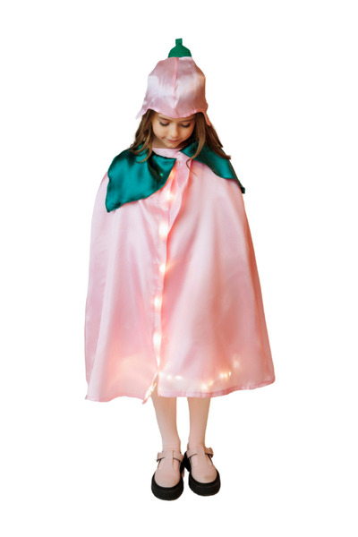 fustite cu luminite Στολή με Φώτα, Ροζ Λουλούδι (Παιώνια, Τριαντάφυλλο, Υάκιν...