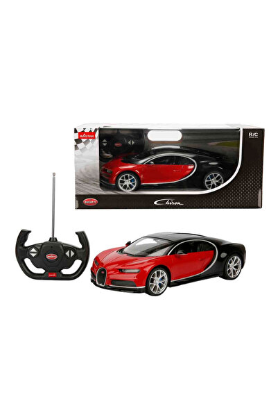 Genel Markalar 1:14 Bugatti Chiron Uzaktan Kumandalı Işıklı Araba Kırmızı-Siyah