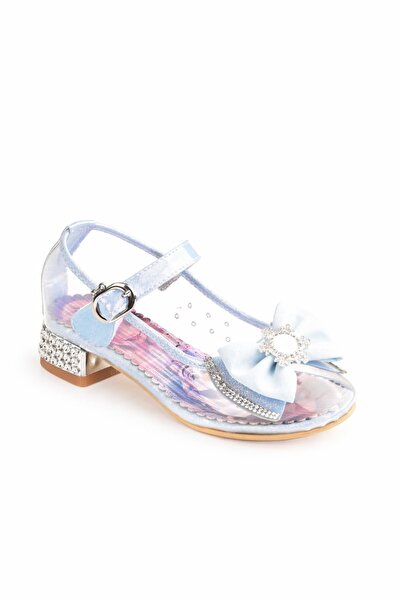 minibonito Girl's Glittery Bow Heeled Princess Shoes 👑