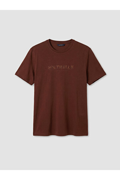 LC Waikiki Ανδρικό T-shirt με στρογγυλή λαιμόκοψη και στάμπα